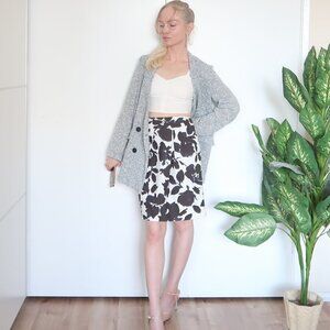 Simply Vera Wang Knee-length Pleat Floral Skirt